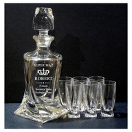 Set Tinktúra Likér Vodka Crystal 1+6 GRAVÍROVANIE