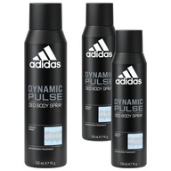 Adidas deodorant v spreji pre mužov Dynamic Pulse pánsky sprej 150ml x3