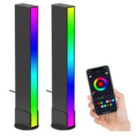 Sada dvoch LED lámp Vijim GL01 2700-6500K RGB