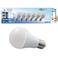 Sada 6x E27 LED žiarovka 1050lm 12W guľa A60 230V