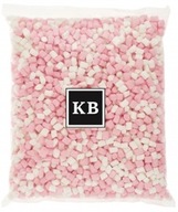 Mini ružové a biele marshmallows 1kg