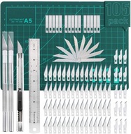 Skalpelový nôž na rezbárstvo sada 105ks