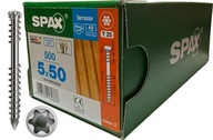 SPAX SKRUTKY 5x50 A2 STRIEBORNÁ STRIEBORNÁ 500KS