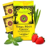 Yerba Mate Zelená Fresa Frutilla Lahodná Jahoda bez horkosti 500g