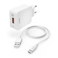 QUALCOMM QUICK CHARGE 3.0 19,5 W + USB C KÁBEL 1,5 m