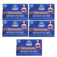 5x Milo 100% prírodné šedé mydlo 175g