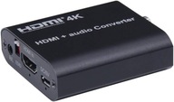 HDMI Toslink RCA Jack 3,5 mm 4K audio extraktor