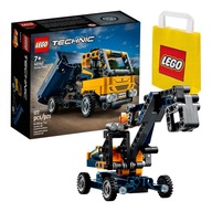 LEGO Technic 2 v 1 – sklápač alebo bager (42147) Stavebný stroj + taška