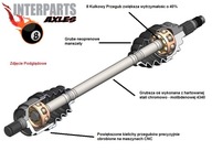 Extrémny hriadeľ zadnej nápravy Arctic Cat 500 650 700 1000