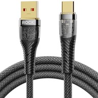 ROCK USB-C KÁBEL VÝKONNÝ RÝCHLY QC FCP 100W 6A 120CM