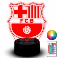 LED nočná lampa 3D gravírovaná socha pre futbalového fanúšika FC Barcelona