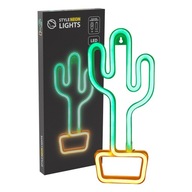 NEON LED nástenné neónové nápisy do izby CACTUS nočná lampa dekorácia USB 5V