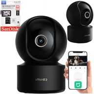 MONITOROVANIE 360° OTOČNEJ NANNY CAMERA MONITORING pre domácu kartu IMILAB C22 + 64GB