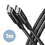 AXAGON BUCM-CM10AB USB-C - kábel USB-C 2.0, 1m, PD