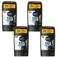 NIVEA MEN Black White pánsky antiperspirant 4x50ml