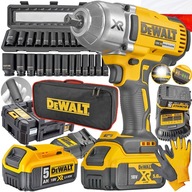 NÁRAZOVÝ KLÚČ NA AKUMULÁTOR DEWALT DCF899P1 18V 5Ah + ZÁSUVKY + TAŠKA