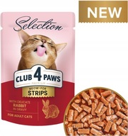 CLUB 4 PAWS jemný králik v omáčke 12x85g