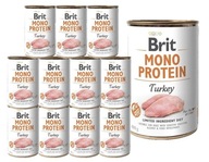 BRIT Mono Protein Turkey vlhké krmivo pre psov Morčacie 12x400g HYPOALERGÉNNE