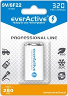 everAktívna batéria 6F22/9V Ni-MH článok 320 mAh 1 ks.