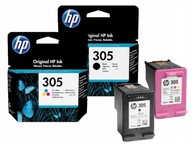 Čierny atrament HP 305, originálny HP 2710E, 2720