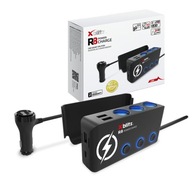 Rozbočovač do auta Xblitz R8 12/24V USB-C