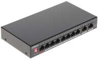 POE SPÍNAČ DAHUA PFS3010-8ET-96-V2 8xPoE + 2Uplink