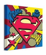 Obraz na plátne Superman Pop Art Shield 40x40 cm