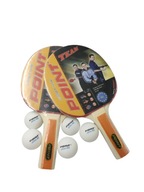 Sada na stolný tenis TEAM 2 Rackets 5 Balls