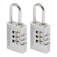 Master Lock kombinovaný visiaci zámok 20 mm hliníkový 2 ks.