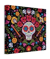 Obrazy na stenu Disney Coco Colorful Skull Obraz na plátne 40x40 cm