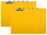 Tabuľa s klipsňou podložka PVC A4 žltá 10 kusov