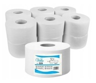 JUMBO biely TOALETNÝ PAPIER 100m CELULÓZA 2W balenie 12 roliek