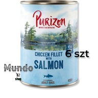 Purizon Adult Dog mokré krmivo Losos so špenátom 400 g 6 ks