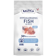 Baltica Hypoalergénne ryby a ryža LIGHT dospelé malé plemená 6 kg