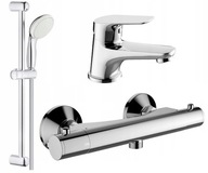 GROHE zestaw + bateria termostatyczna + umywalkowa