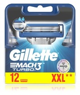 GILLETTE MACH 3 TURBO BLADES 12ks 100% ORIGINÁL