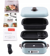 KUVINGS ELECTRIC MULTIGRILL RETRO ŠTÝL MODRÝ PRÍDAVNÝ TAKOYAKI TANIER