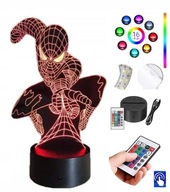 Stolná lampa Spider-Man Marvel 16 farieb PLEXIDO