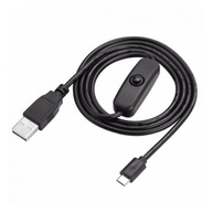 Kábel USB-micro USB-C s prepínačom pre Raspberry Pi