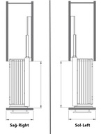 CARGO MINI S-2413 10CM P/W PRAVÉ, DVERE DVERE BLUM L-470