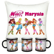 SET WINX CLUB MAGICKÝ HRNČEK + VANKÚŠ + MENO