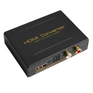 HDMI na HDMI + audio RCA L/R prevodník TOSlink SPDiF