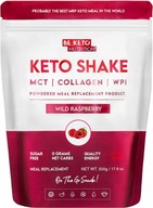 DIÉTNY KETO SHAKE MALINOVÝ IZOLÁT + KOLAGÉN + MCT OLEJ