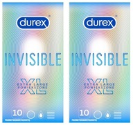 DUREX INVISIBLE XL kondómy, zväčšené, 20 ks