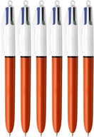 BIC 4COLORS ORIGINÁL JEMNÝ GUĽOVÝ BOD 4 FARBY V 1 MIXE FARIEB x 6