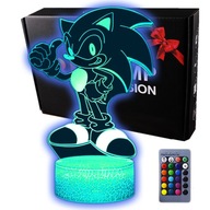 3D LED USB nočná lampa Little Sonic z rozprávky