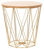Drevený drôtený stôl Golden Loft M 34cm