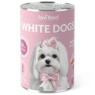 Lovi Food White Dogs mokré krmivo pre biele psy, králiky a morky 12x 400g