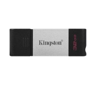 Kingston DT80 PenDrive 32 GB USB-C čierno-strieborný