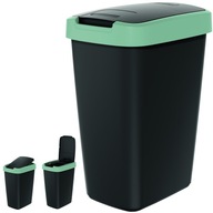 Odpadkový kôš, separácia 12 L - zelená/čierna